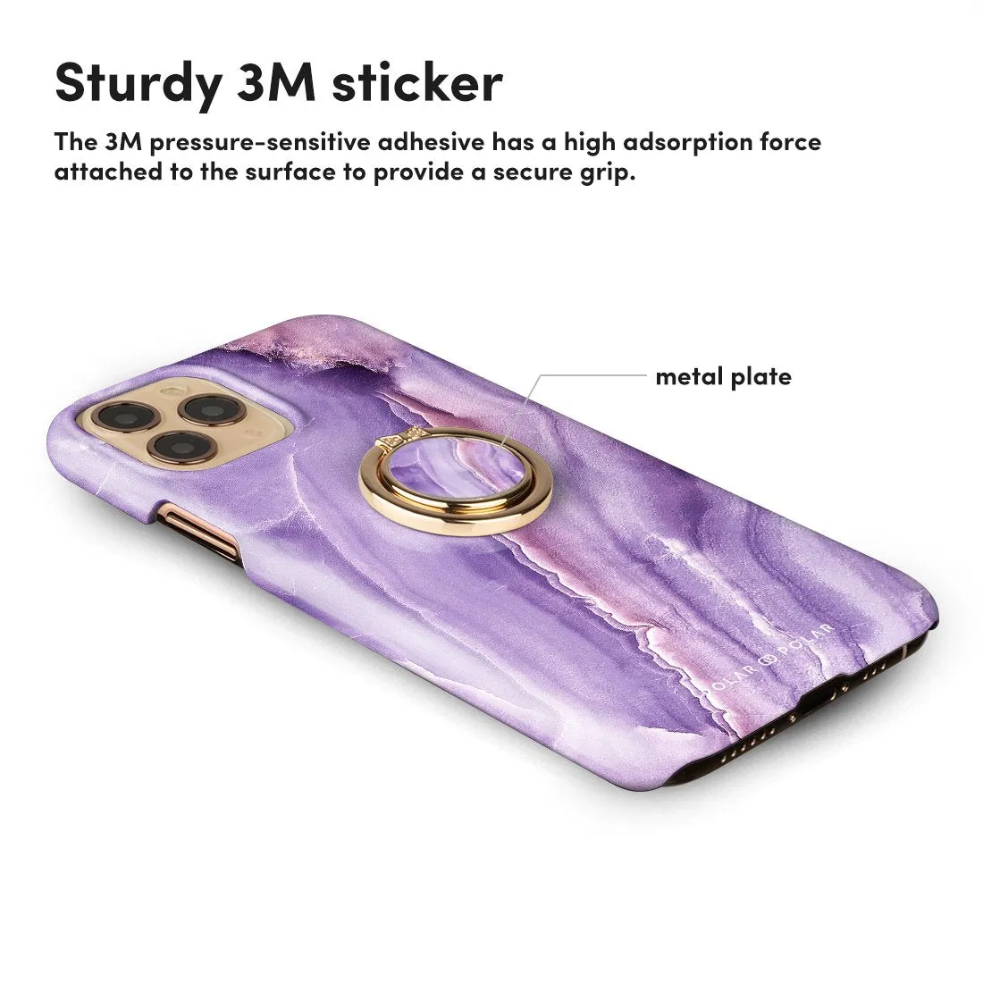 French Violet | Custom Phone Ring Holder  (Non-MagSafe)