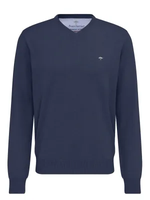 FYNCH HATTON V-Neck Sweater - Men's Fine Knit – Night