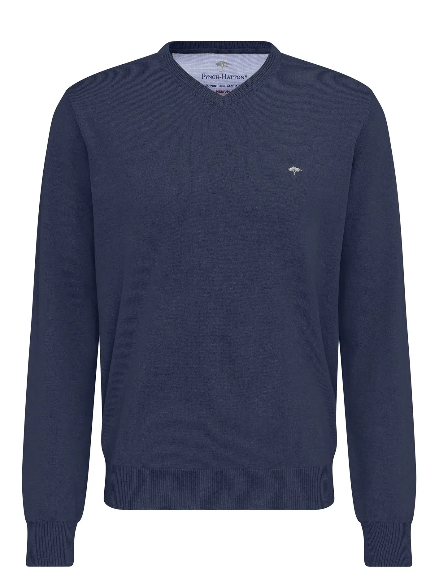 FYNCH HATTON V-Neck Sweater - Men's Fine Knit – Night