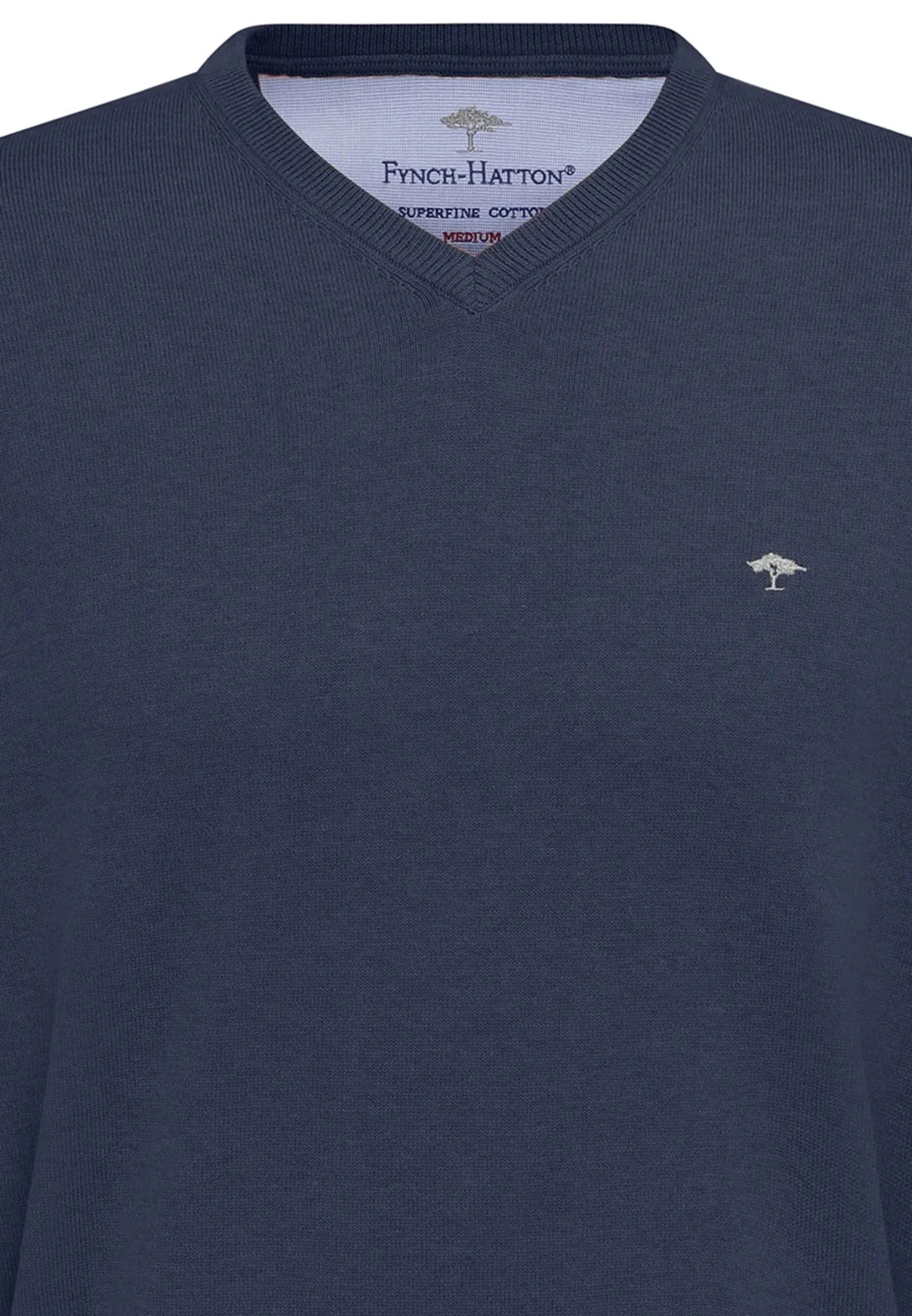 FYNCH HATTON V-Neck Sweater - Men's Fine Knit – Night