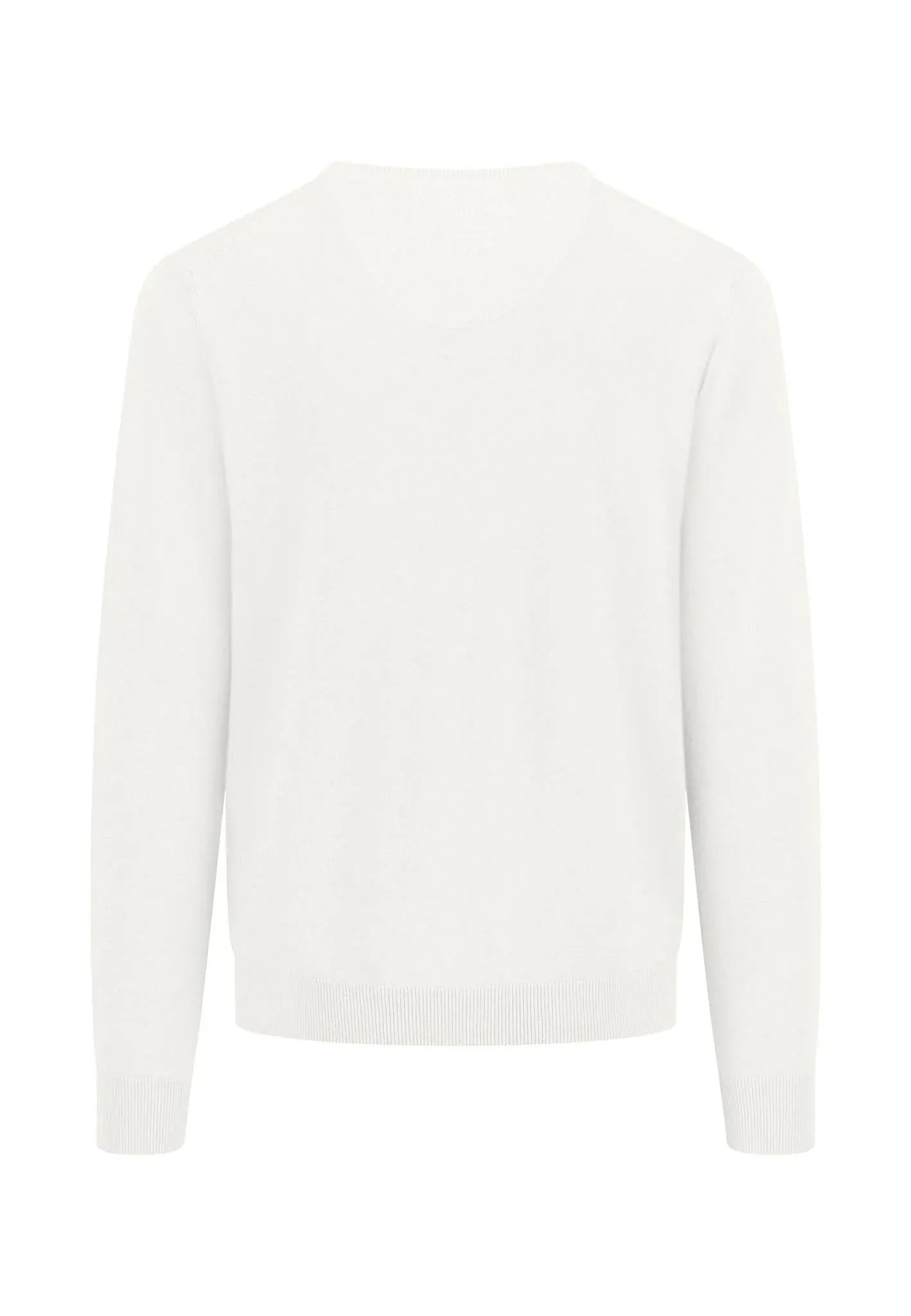 FYNCH HATTON V-Neck Sweater - Men's Fine Knit – Spring White