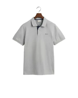 Gant Contrast Pique Golfer Grey