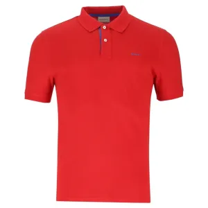 Gant Regular Fit Contrast Pique Golfer Fashion Red