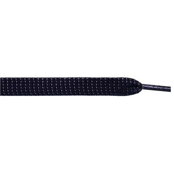 Glitter Flat 3/8" - Black (12 Pair Pack) Shoelaces