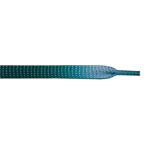 Glitter Flat 3/8" - Jade Gradient (12 Pair Pack) Shoelaces