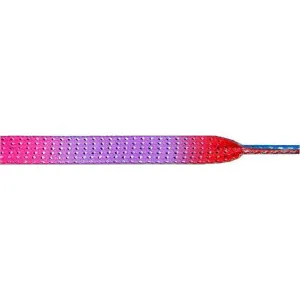 Glitter Flat 3/8" - Rainbow (12 Pair Pack) Shoelaces
