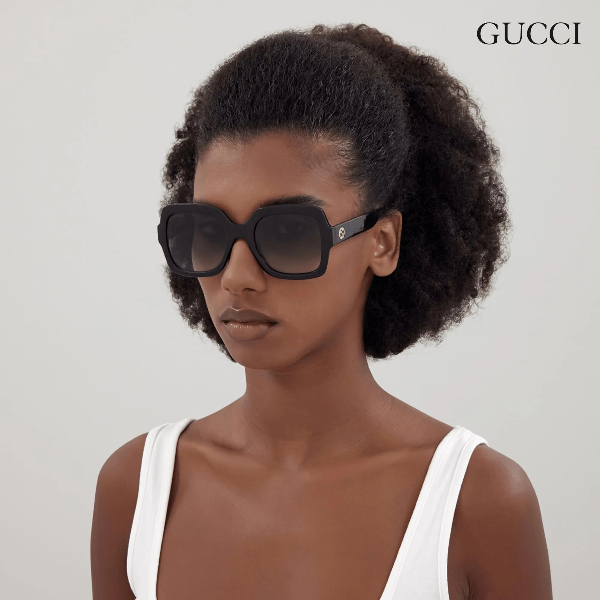 Gucci GG1337S Designer Oversized Square Shape Women Sunglasses: Square Frame Eyewear with Polarized Lenses - Epitome of Luxury and Style