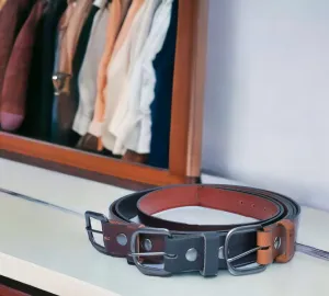 Handmade Men's Solid Leather Belts - 1 1/2 Inch, Sizes 60-64