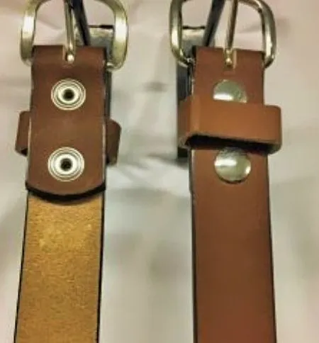 Handmade Men's Solid Leather Belts - 1 1/2 Inch, Sizes 60-64