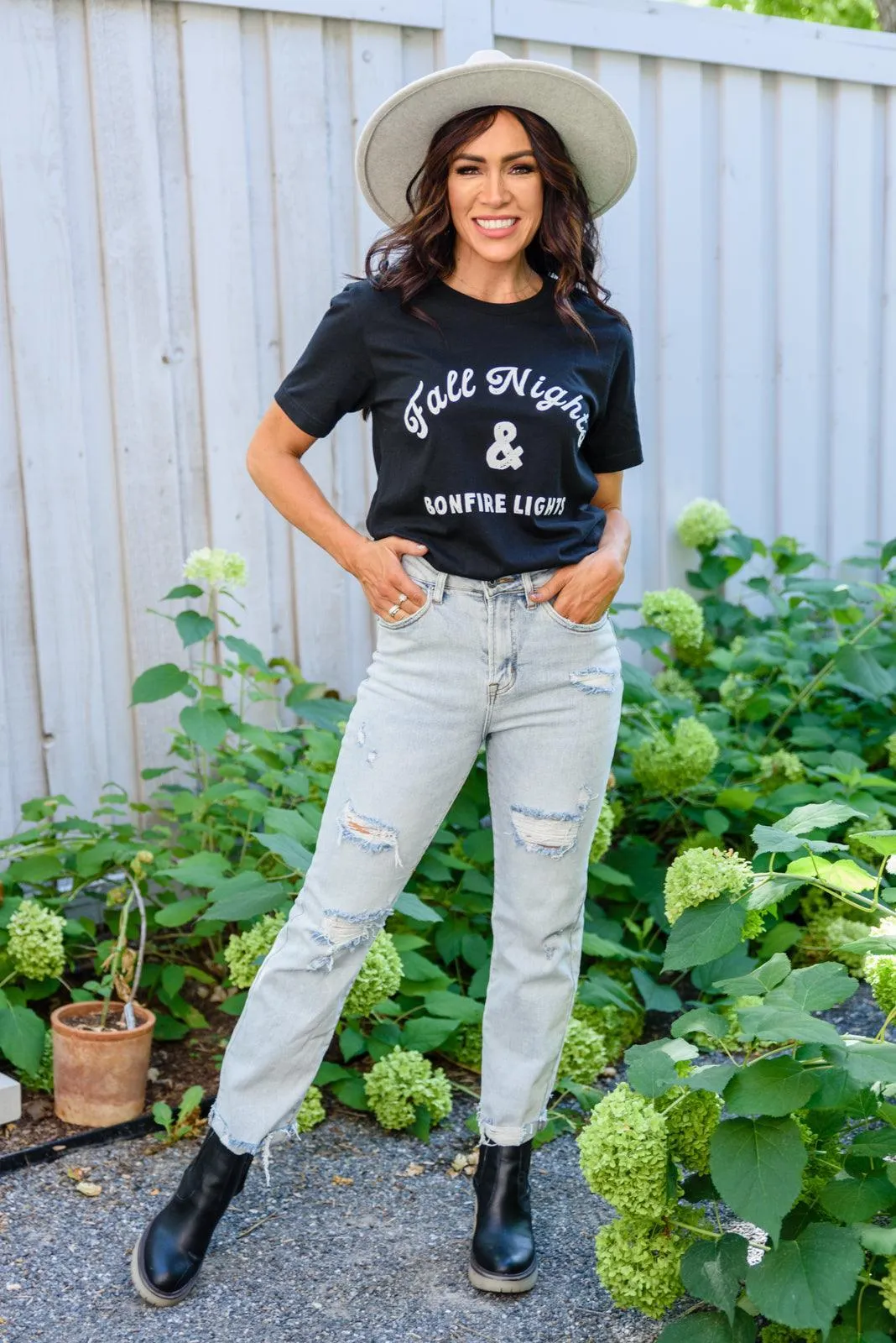 Hazel Blues® | Fall Nights Graphic T-Shirt