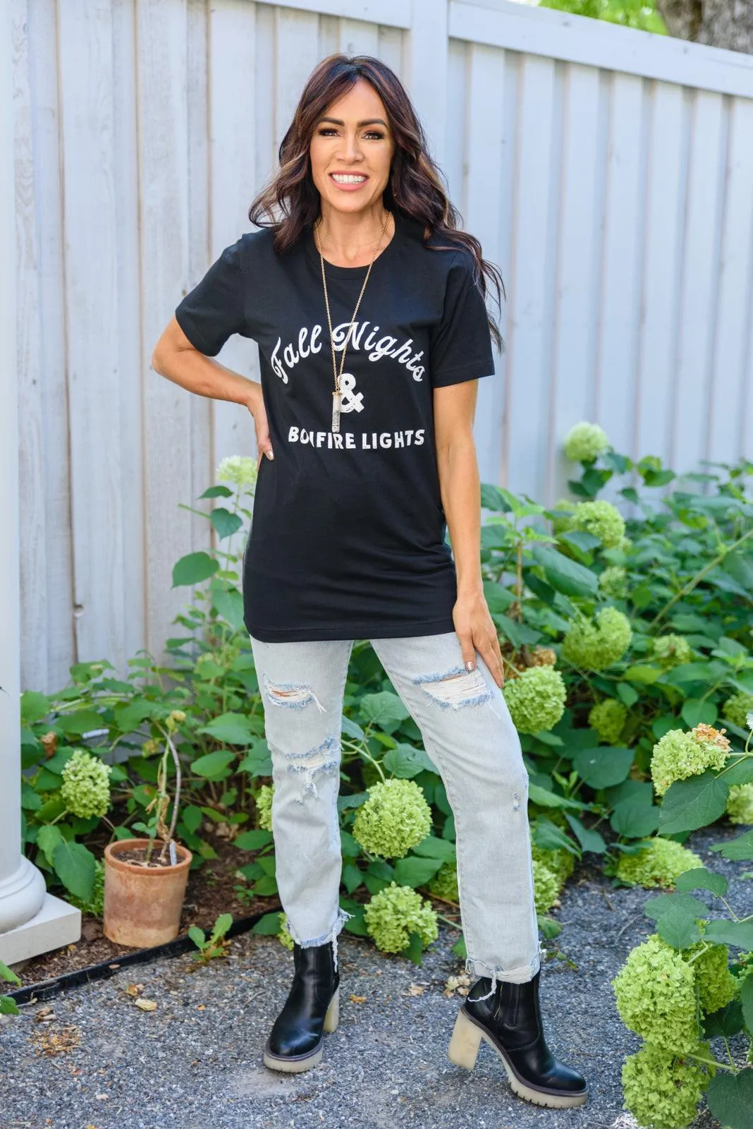 Hazel Blues® | Fall Nights Graphic T-Shirt