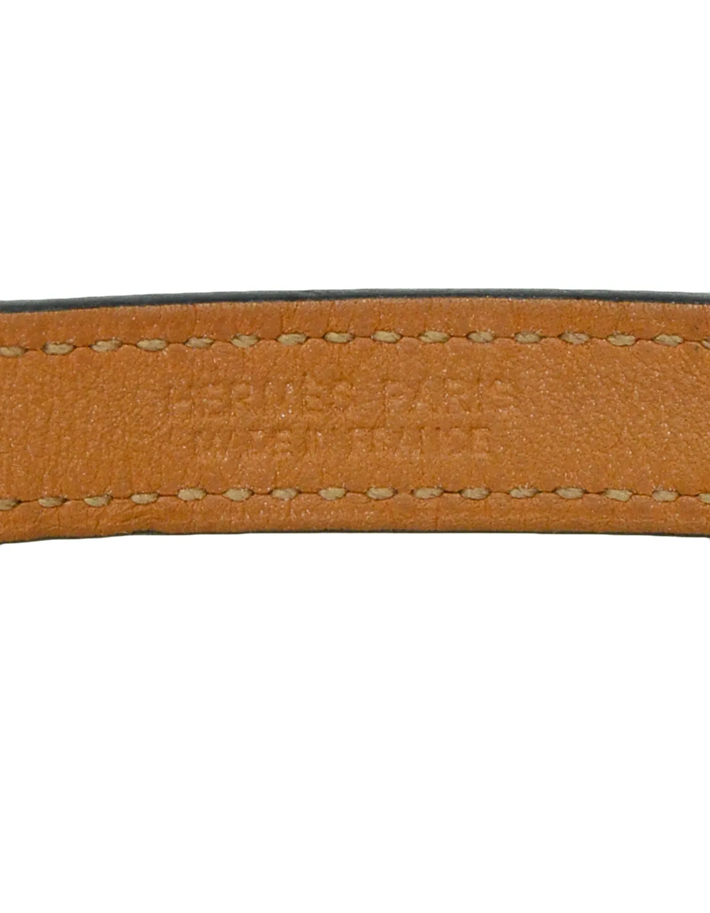 Hermes Black/Palladium Rivale Double Tour Bracelet sz S