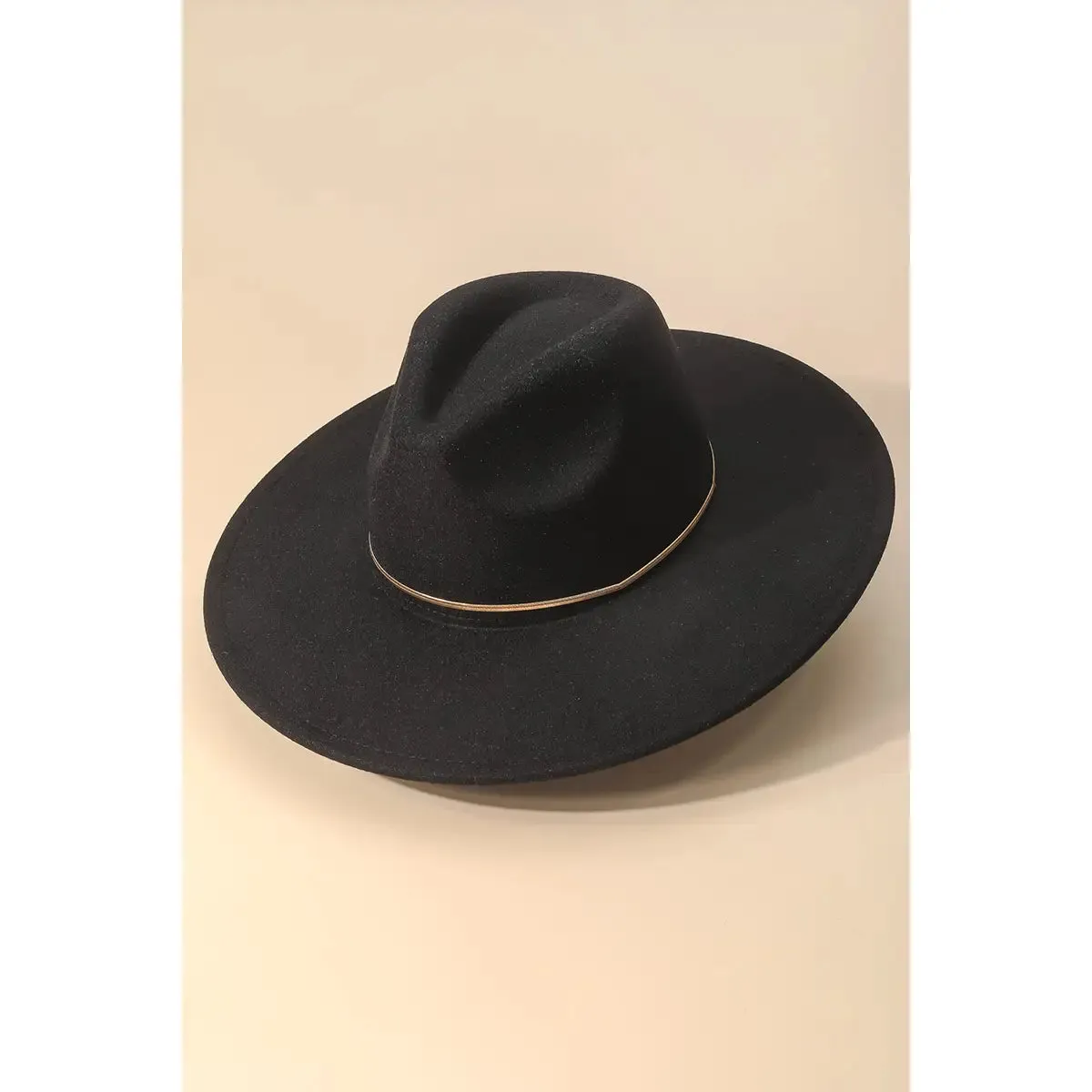 HERRINGBONE CHAIN FLAT BRIM