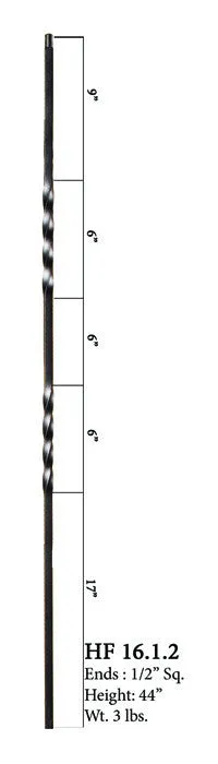 HF 16.1.2 Double Twist Iron Baluster