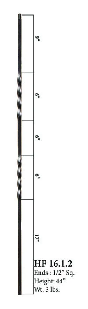 HF 16.1.2 Double Twist Iron Baluster