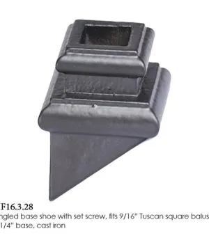 HF 16.3.28 Angled Base Shoe With Set Screw