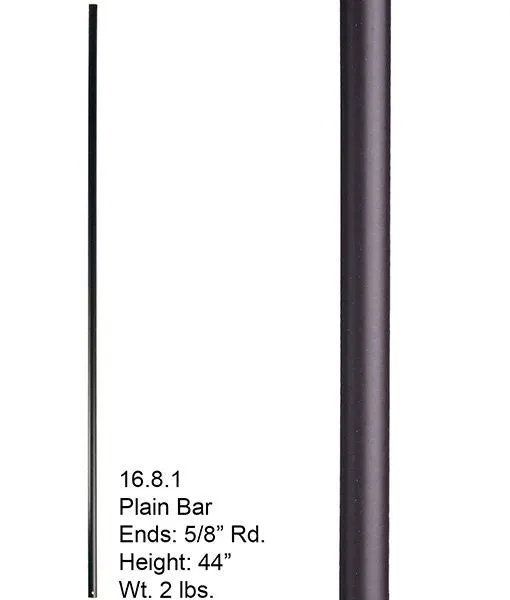 HF 16.8.1 Plain Round Hollow Iron Baluster