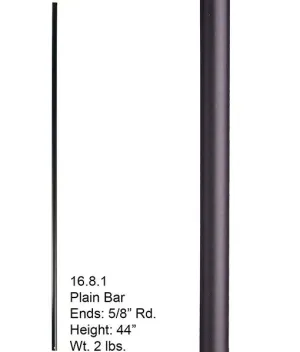 HF 16.8.1 Plain Round Hollow Iron Baluster