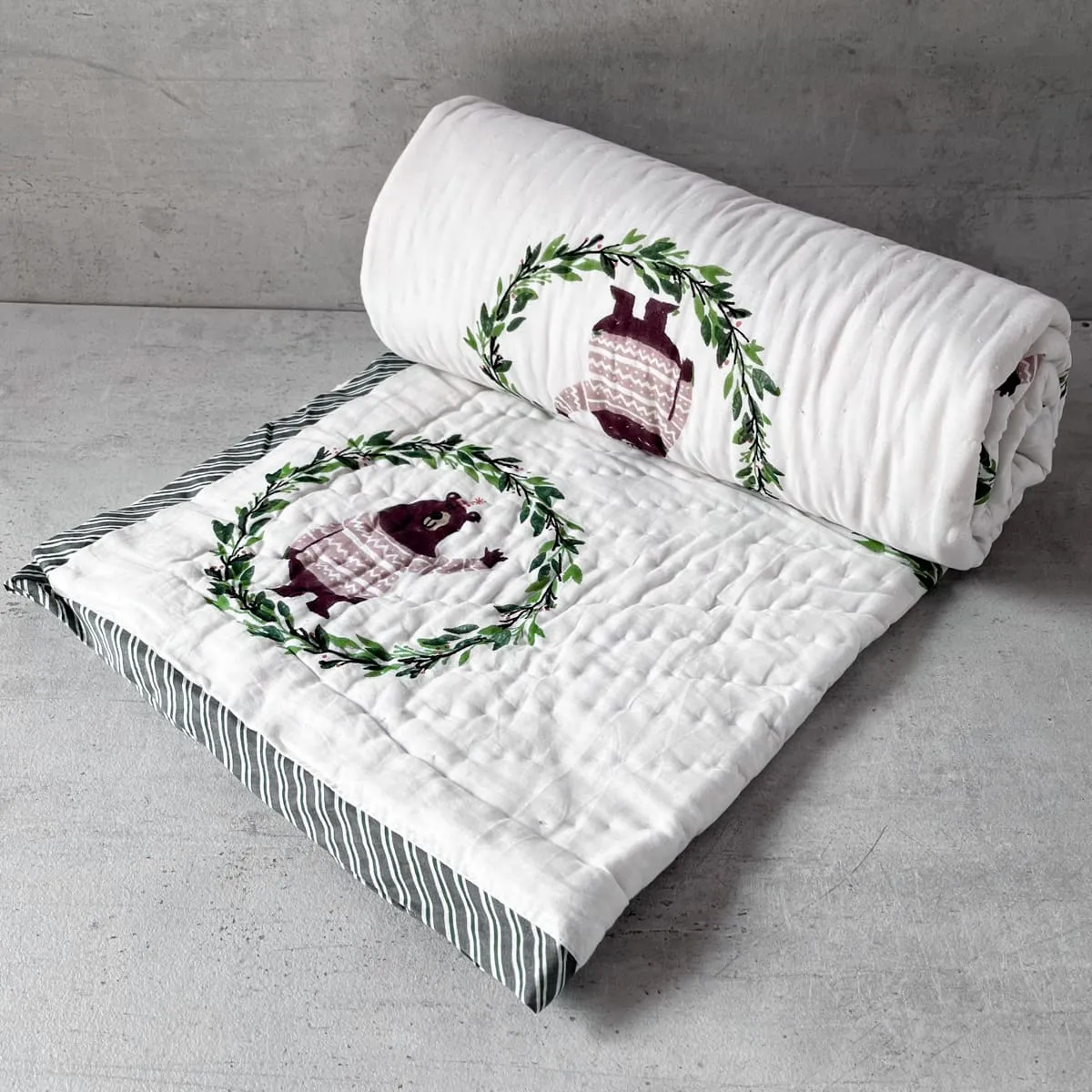 Home Artisan Theodore Hand Block Print Cotton Quilt Set