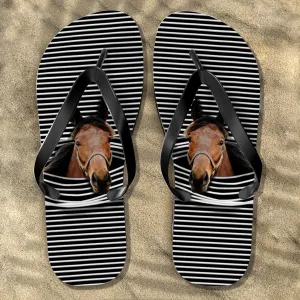 Horse Hole Flip Flops