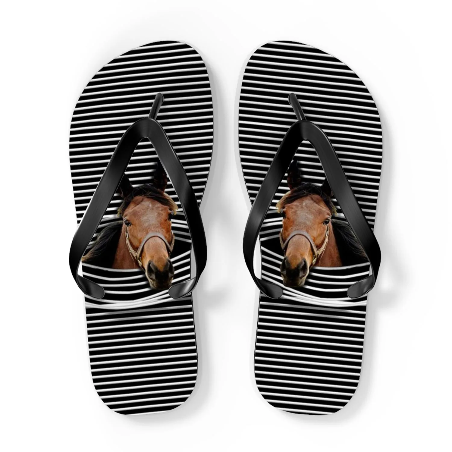 Horse Hole Flip Flops