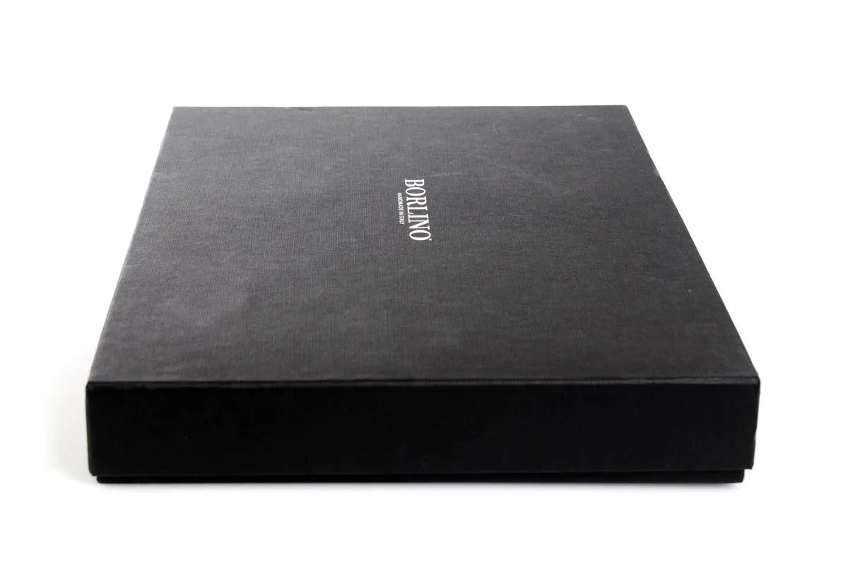 Italian Leather Handmade Post-Strap Brief Folio - Terra