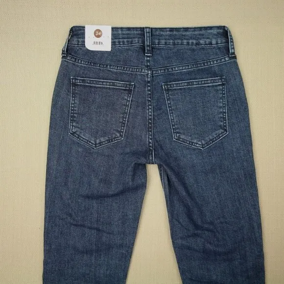 JBD Just Black Denim Skinny Jeans Women's Size 24 Side Seam Medium Wash NWT