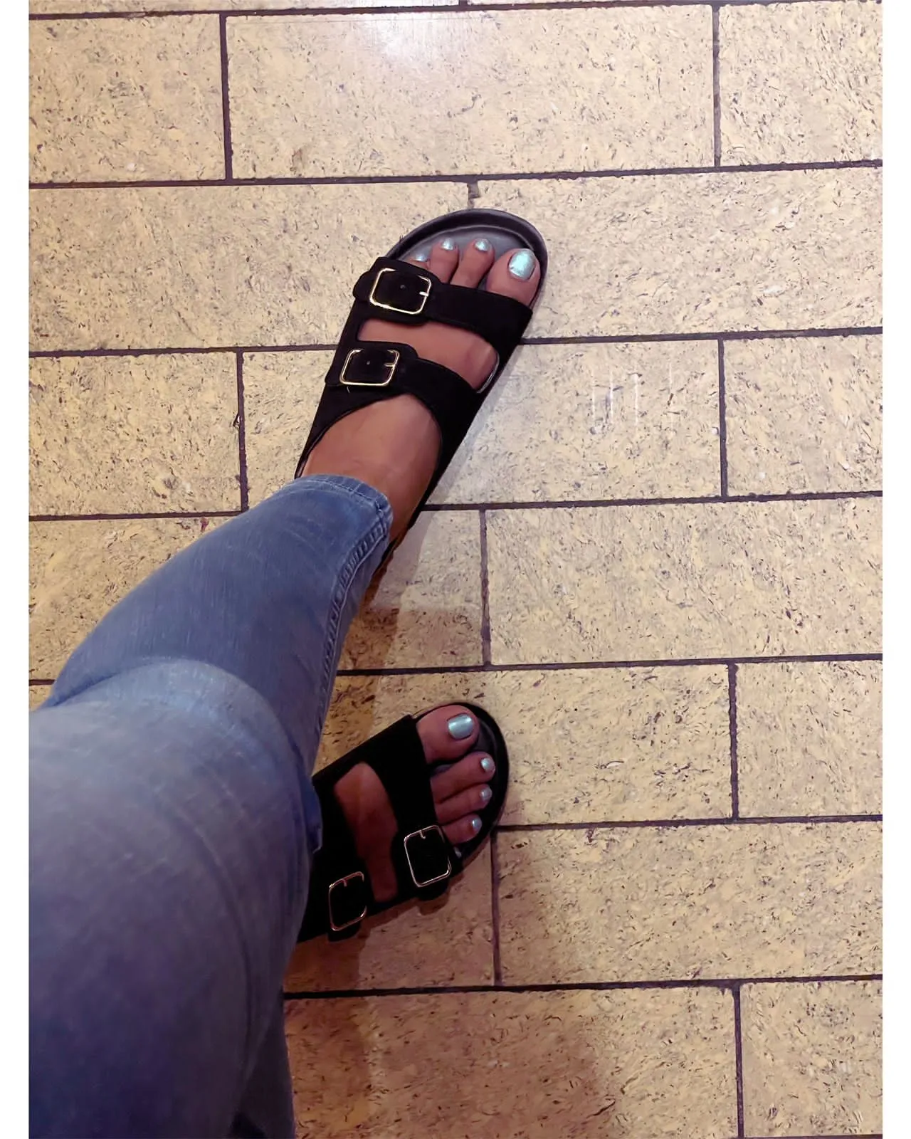 Jorain Black Suede Comfort Slipons