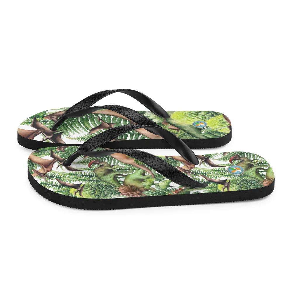 Jungle Dinosaurs - Flip-Flops