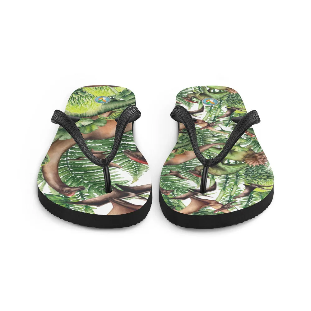 Jungle Dinosaurs - Flip-Flops