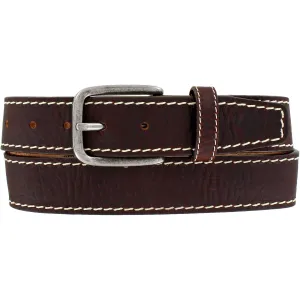 Justin Men's Brown Bison Boulevard Belt