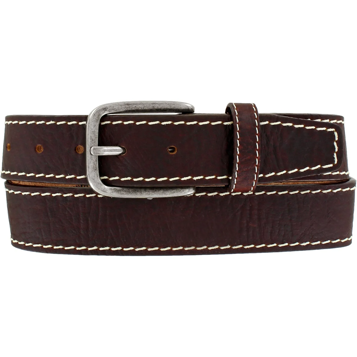 Justin Men's Brown Bison Boulevard Belt