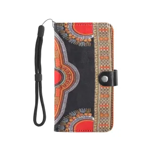 Kampala  African Print Flip Leather Mobile Phone Purse