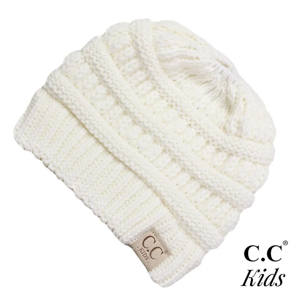 Kids Solid Knit Beanie