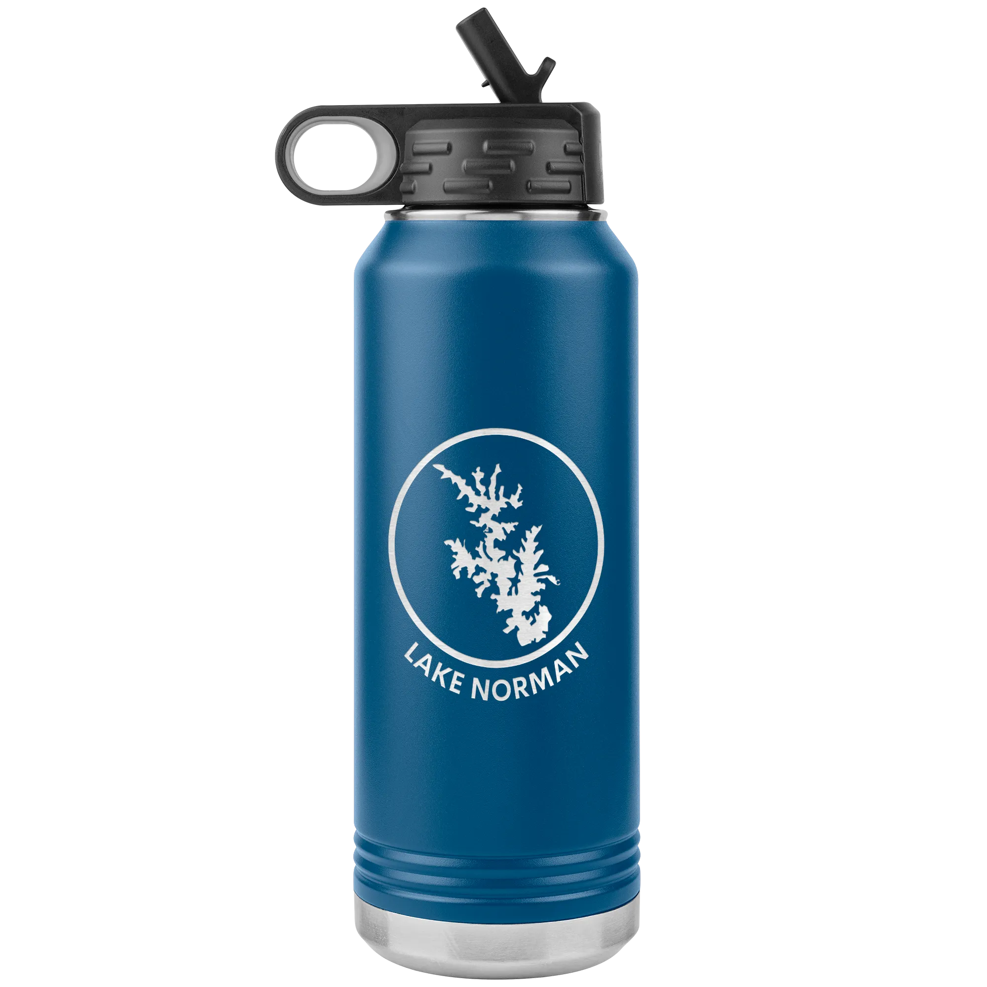 Lake Norman Logo 32 oz Water Bottle Tumbler