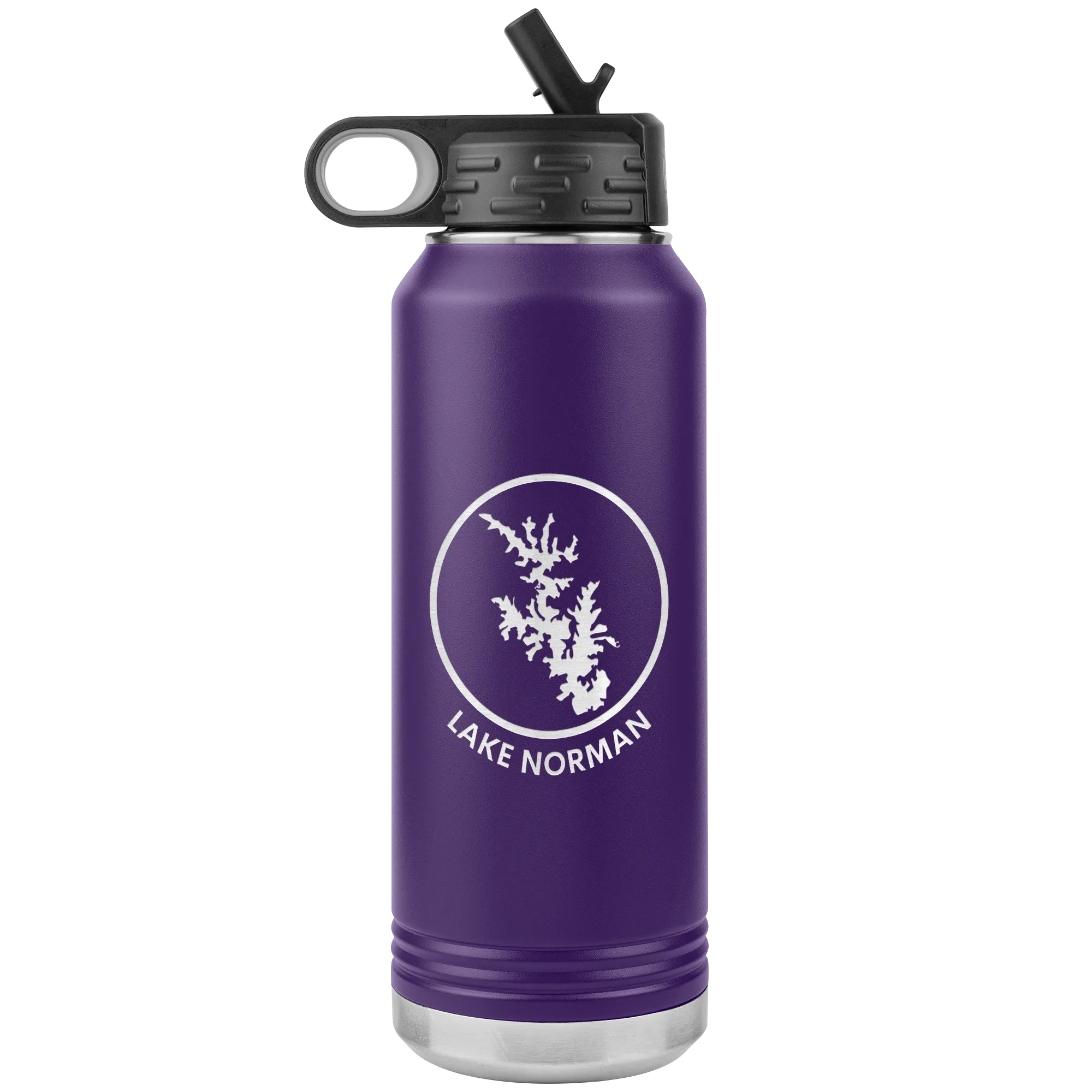 Lake Norman Logo 32 oz Water Bottle Tumbler
