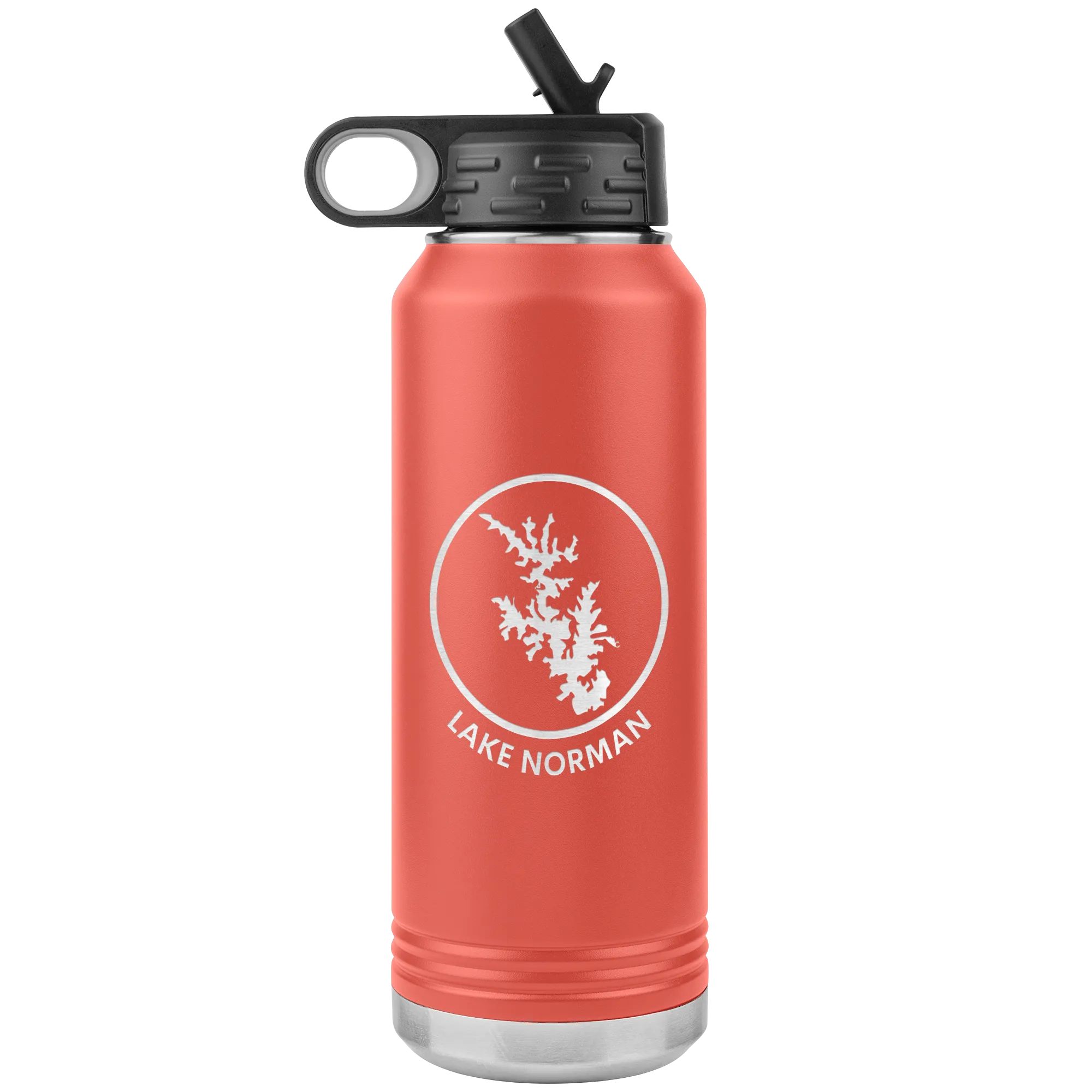 Lake Norman Logo 32 oz Water Bottle Tumbler