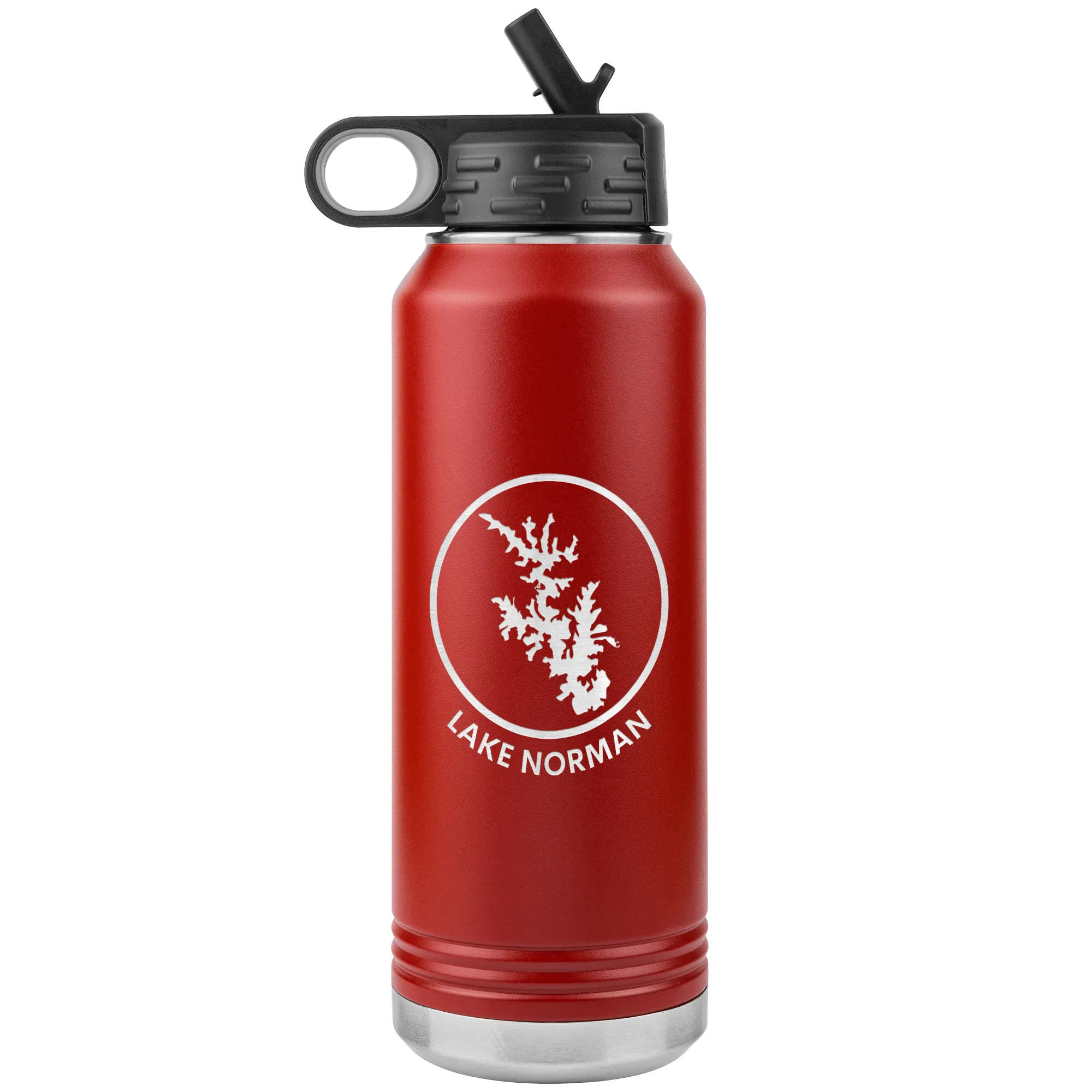 Lake Norman Logo 32 oz Water Bottle Tumbler