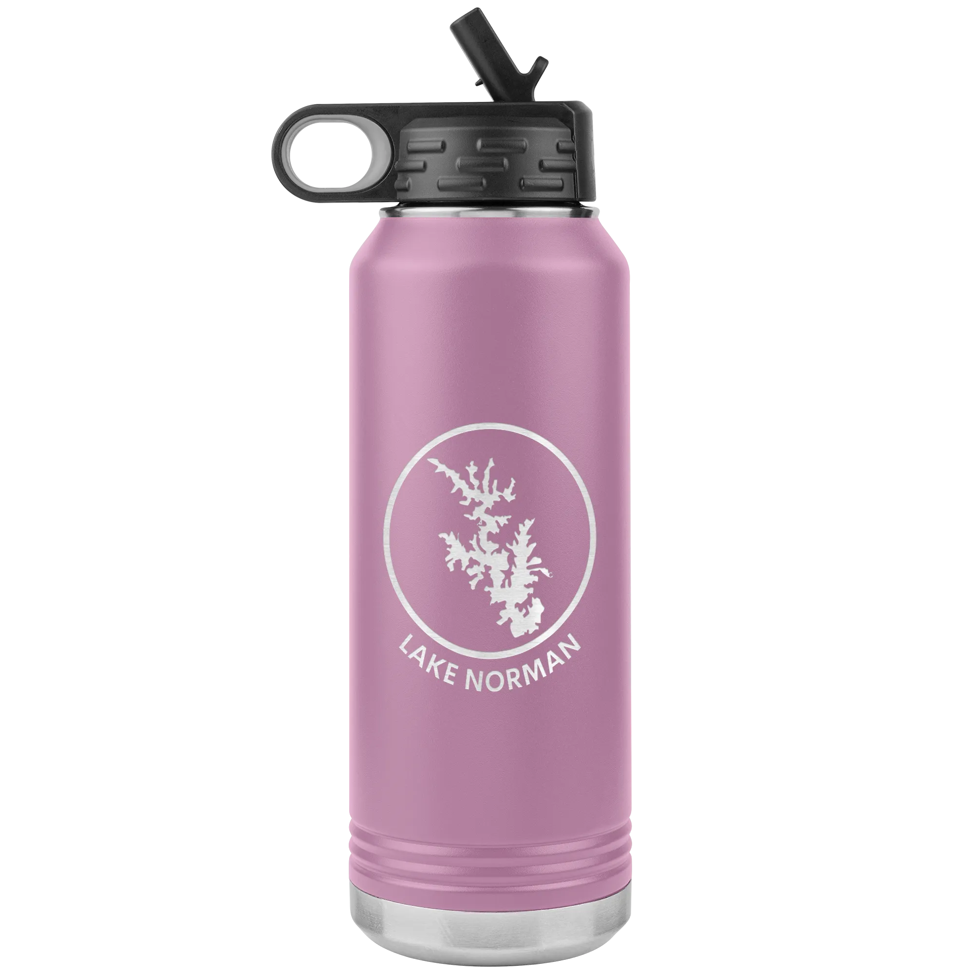 Lake Norman Logo 32 oz Water Bottle Tumbler