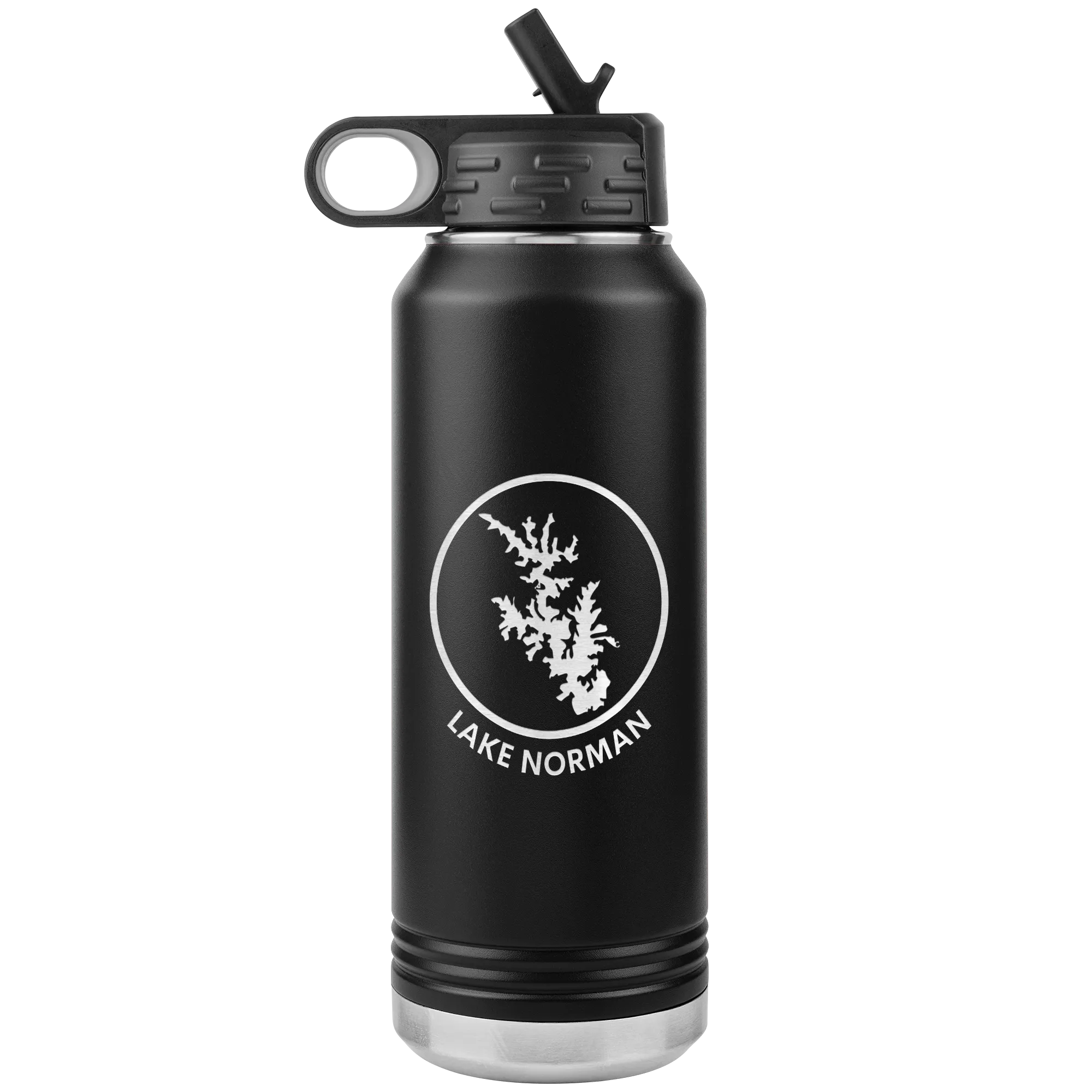 Lake Norman Logo 32 oz Water Bottle Tumbler