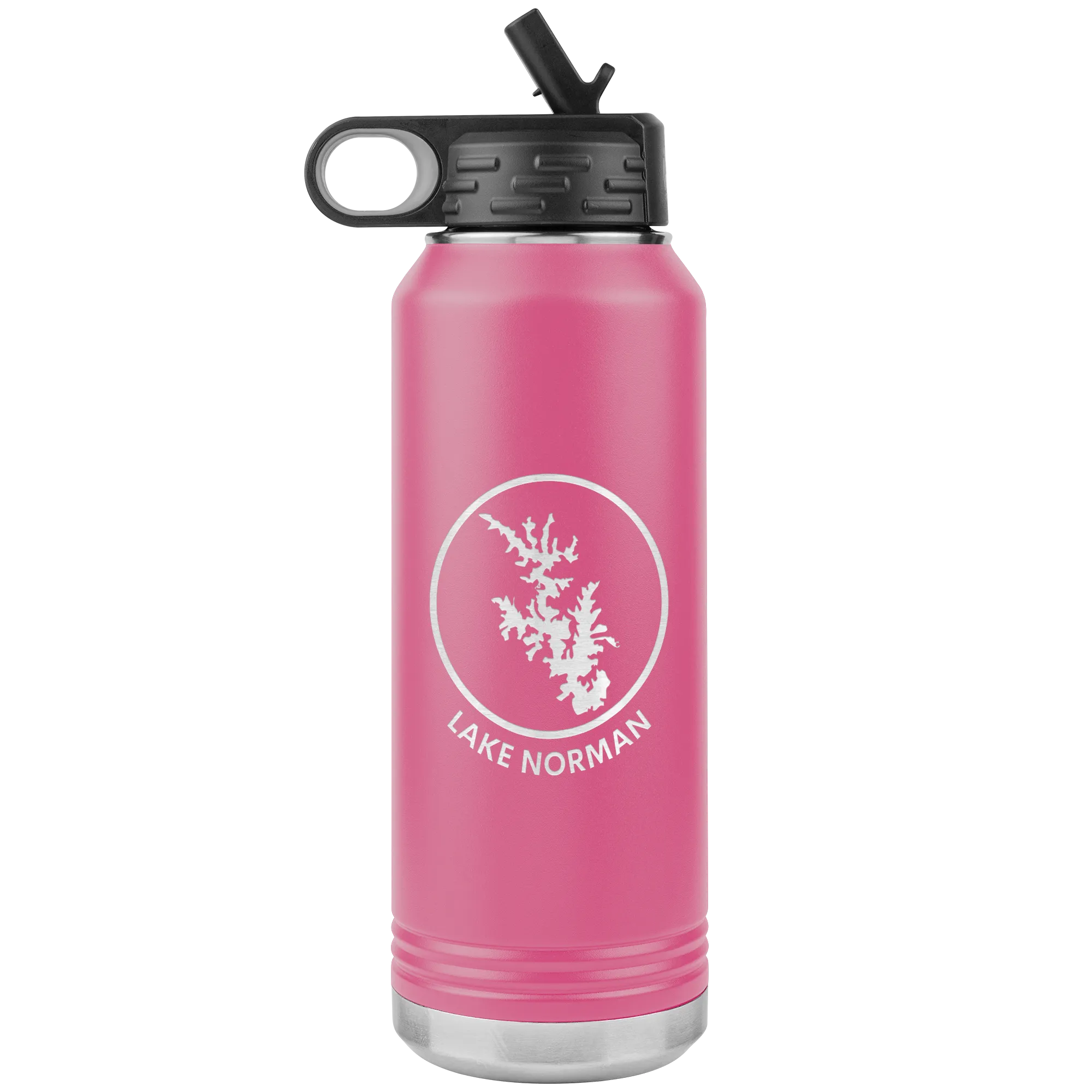 Lake Norman Logo 32 oz Water Bottle Tumbler
