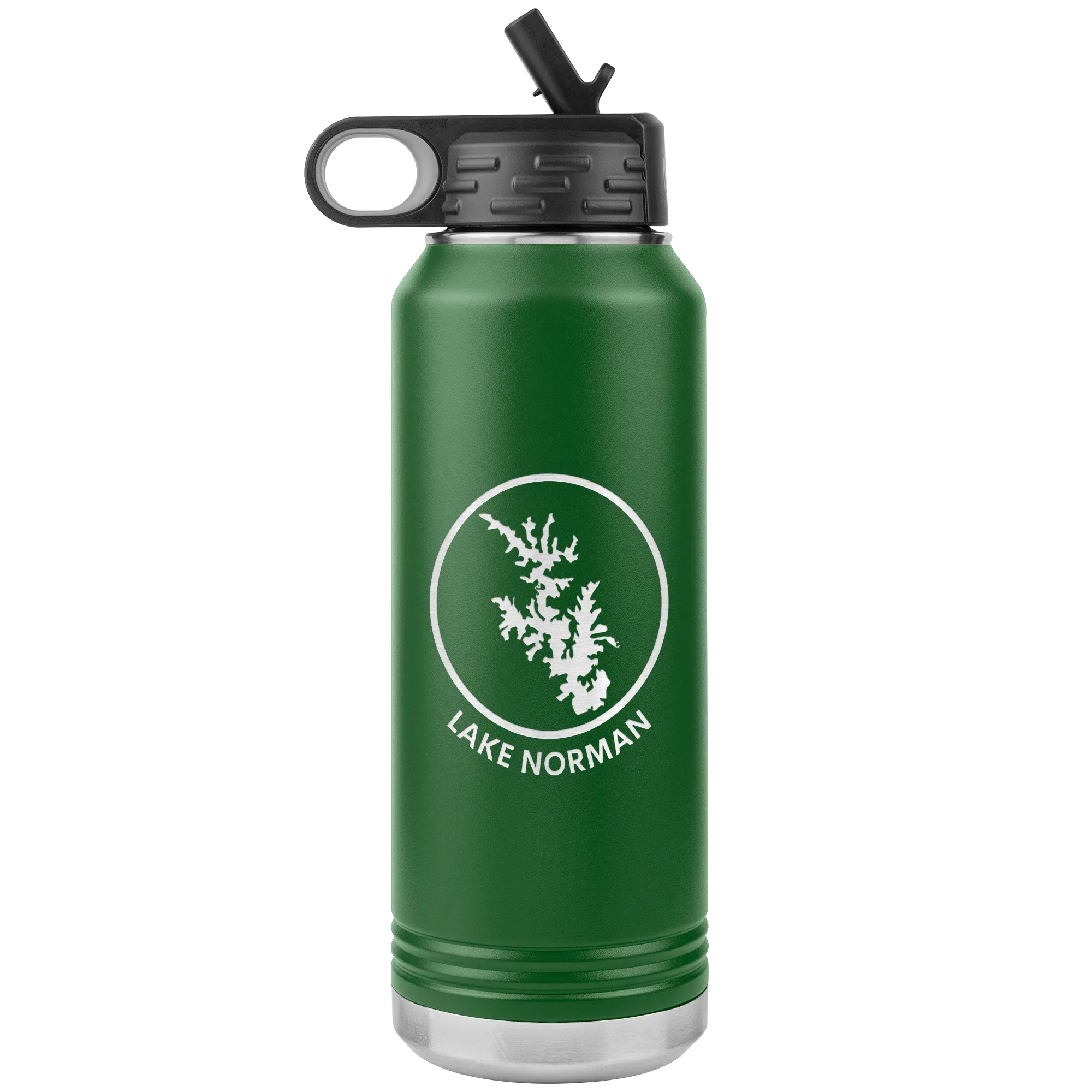 Lake Norman Logo 32 oz Water Bottle Tumbler