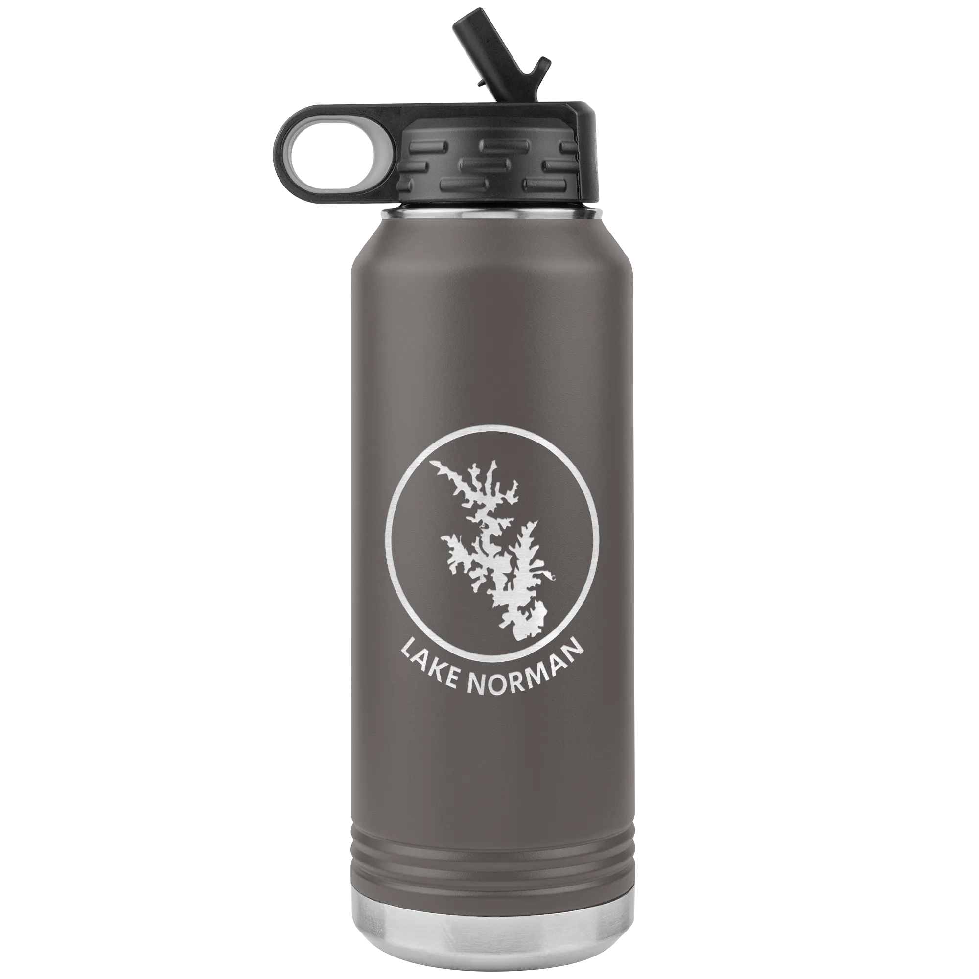 Lake Norman Logo 32 oz Water Bottle Tumbler