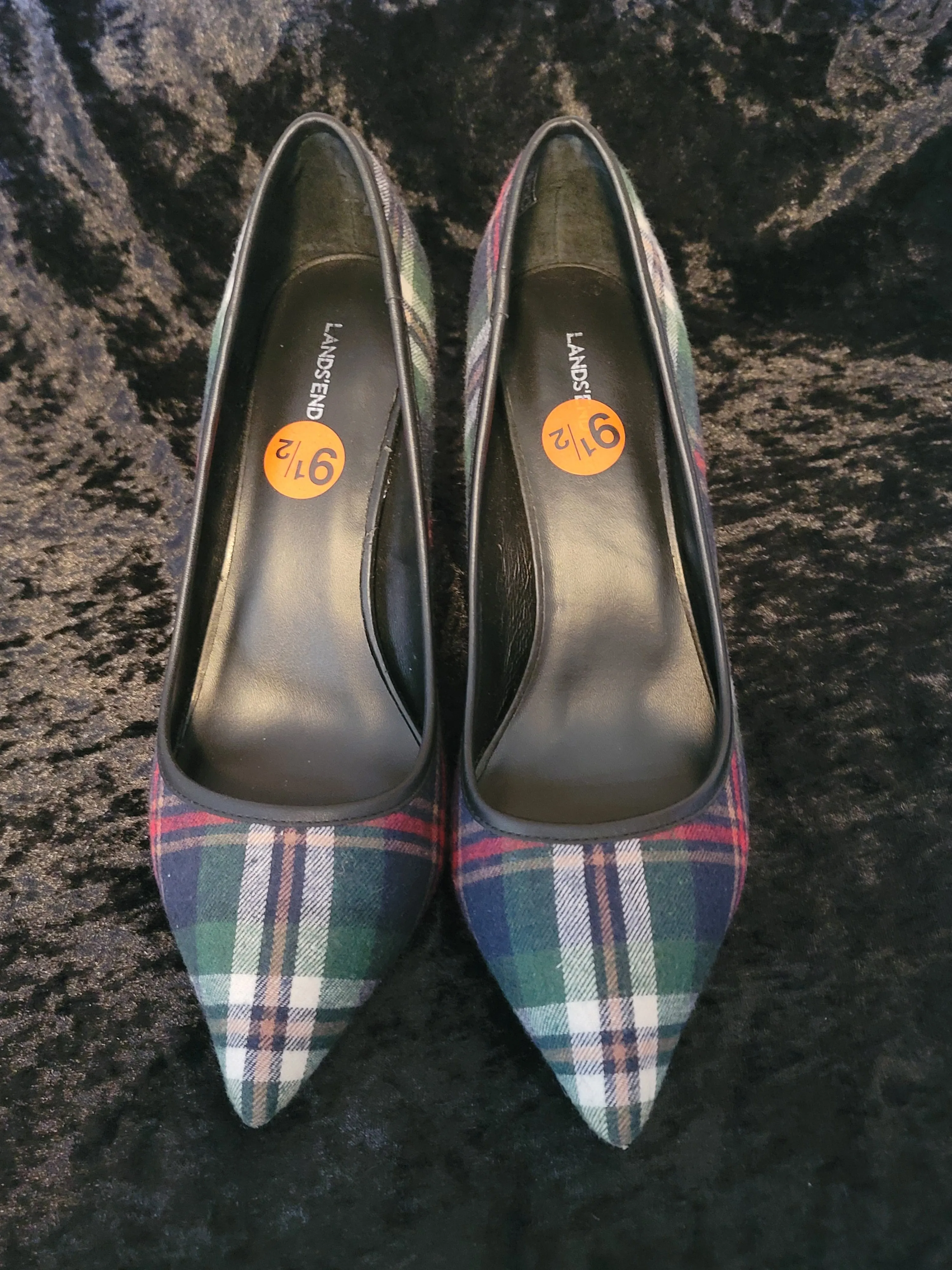 Lands' End Tartan Shoes