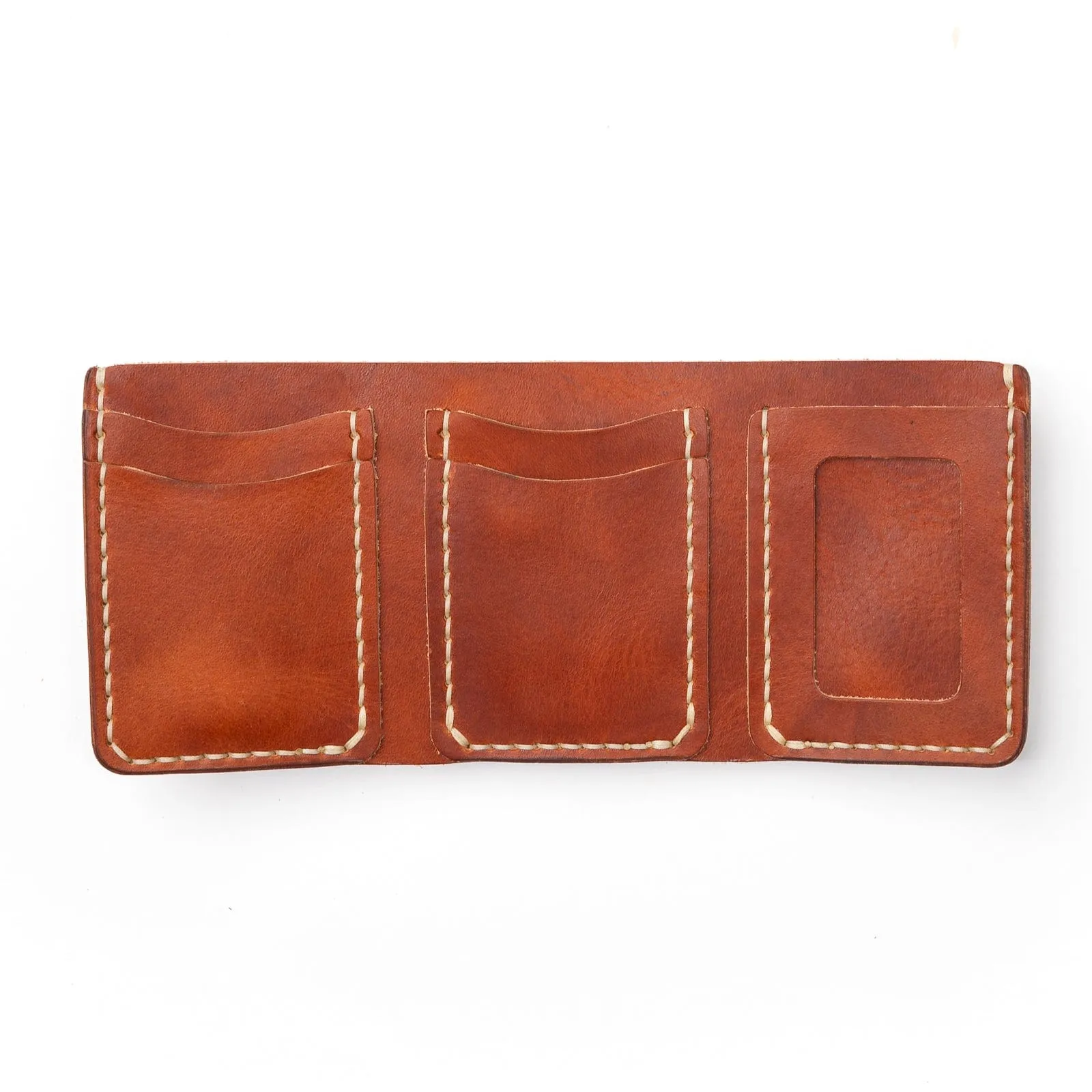 Last Batch: Leather Trifold Wallet - English Tan