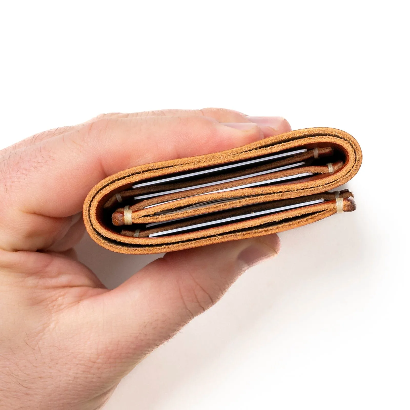 Last Batch: Leather Trifold Wallet - English Tan