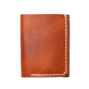 Last Batch: Leather Trifold Wallet - English Tan