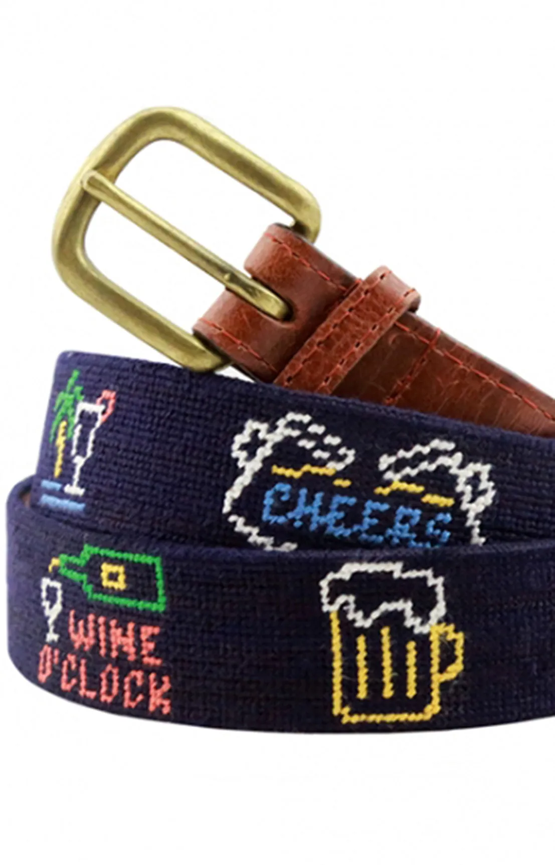 LAST CALL NEEDLEPOINT BELT - MIDNIGHT