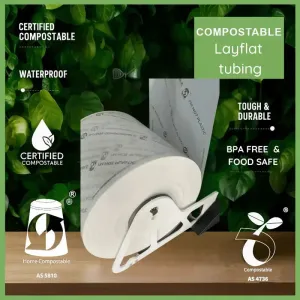 Lay Flat Poly Tubing – 100% Compostable & Biodegradable | Certified Eco-Friendly Packaging
