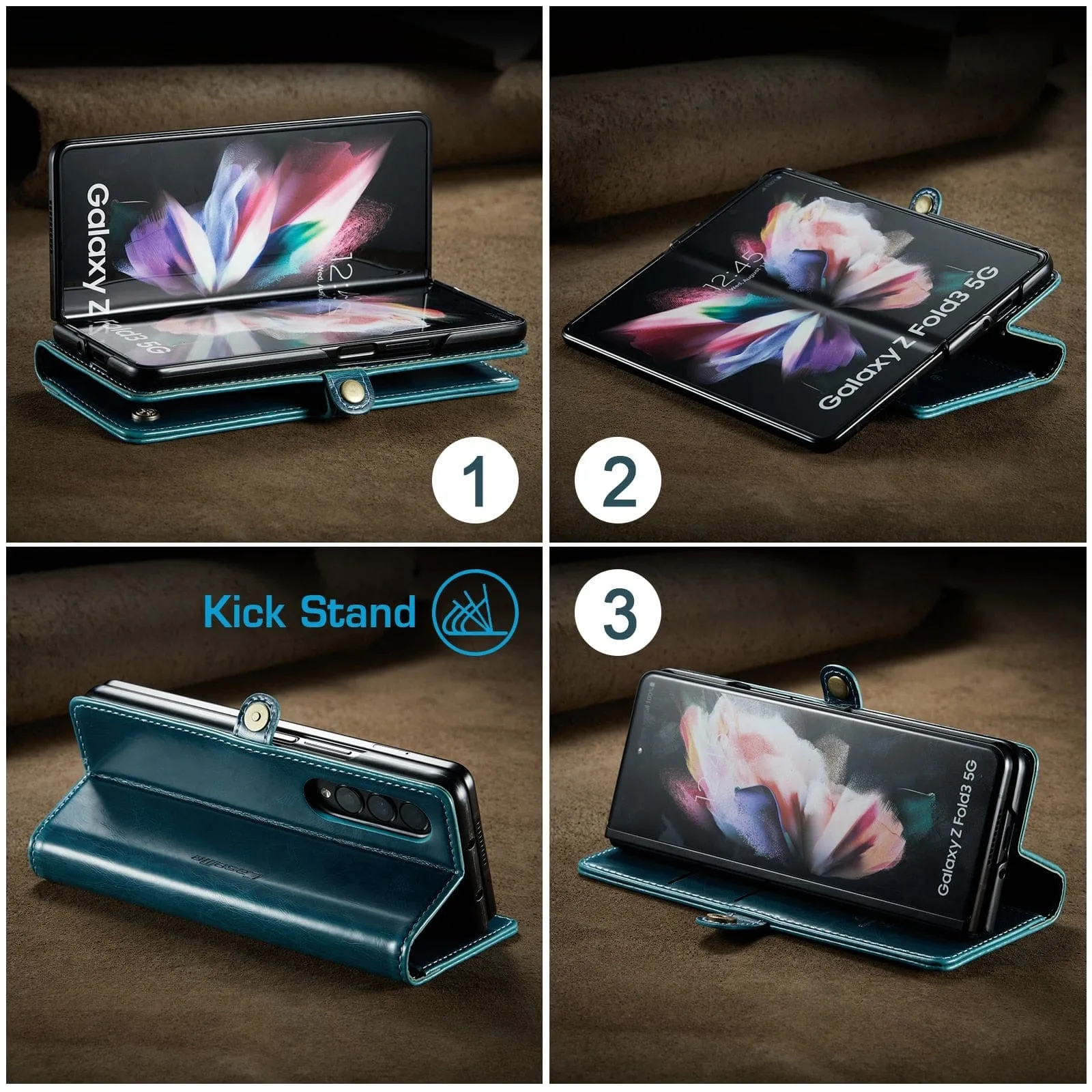 Leather Case For Samsung Z Fold